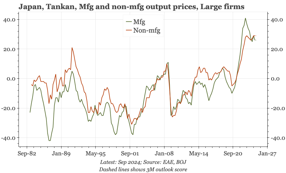 Japan – Q3 Tankan on track