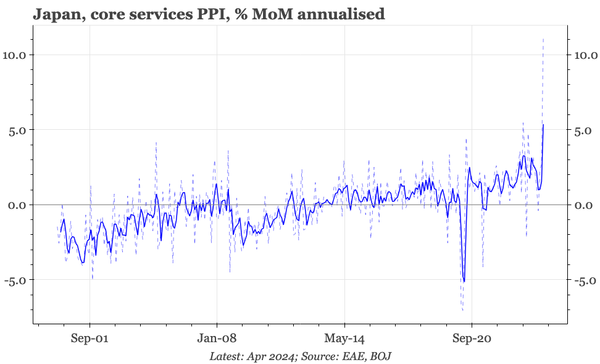 QTC: Japan – strong upstream services inflation