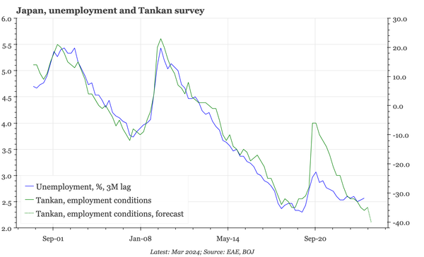 QTC: Japan – hard labour market data not as tight as soft