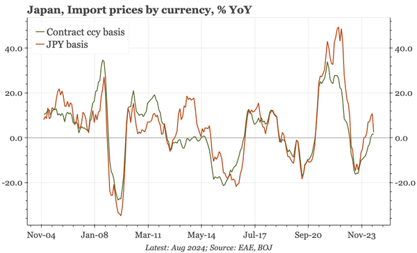 QTC: Japan – import prices falling