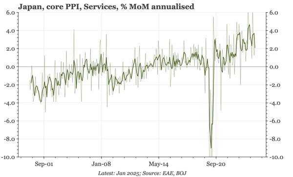 Japan – SPPI inflation peaking?